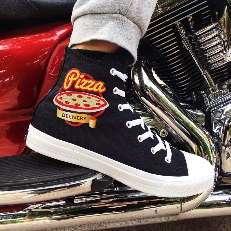 

Canvas You Vulcanization Lovers Pizza Delicious Manufactor Wholesale Will Cross Border-ALEX