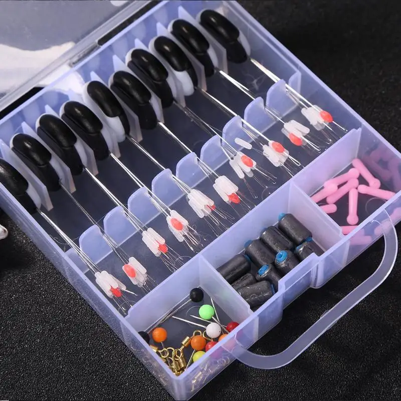 

10 Groups/Set Space Beans Floating Bobber Stopper Plumb 8-Shape Ring Drift Pin Fishing Line Tackle Accessories Supplies