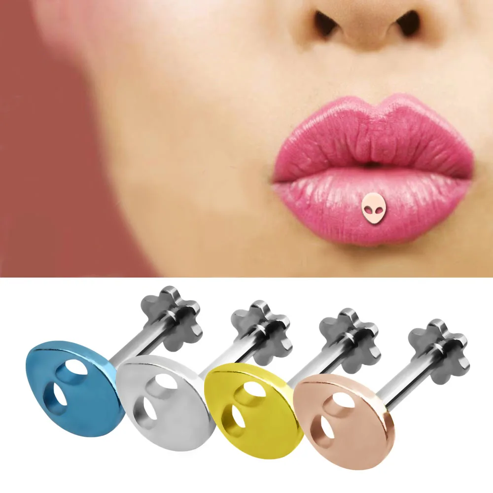 

16g Tragus Cartilage Stainless Steel Lip Rings Labret Monroe Nose Studs Helix Earrings Daith Piercing 1.2*9mm Body Jewelry Oreja
