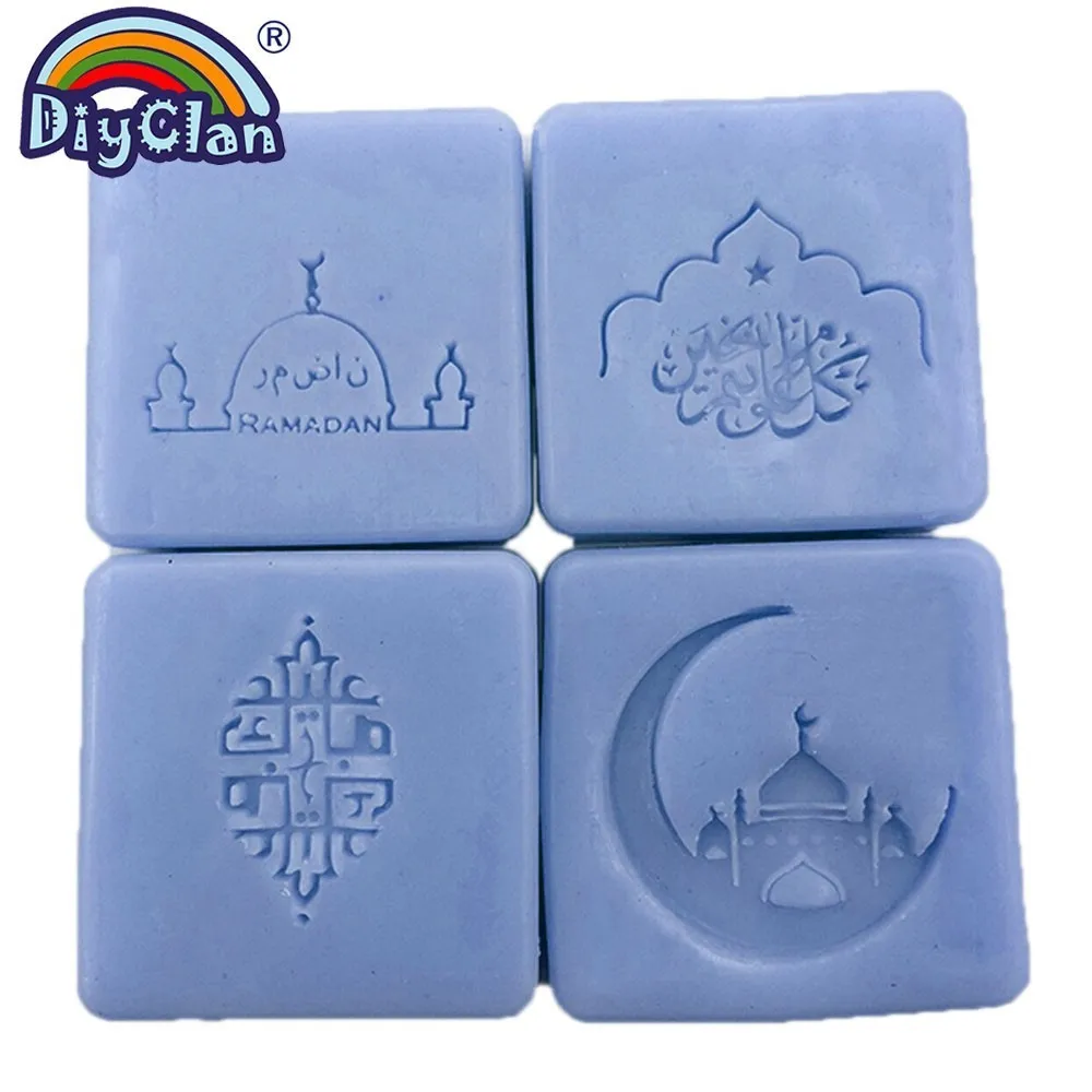 

Islam Ramadan Soap Stamp Diy Handmade Muslim Arabic Building Transparent Soap Stamp For Ramazan Creative Gift Making