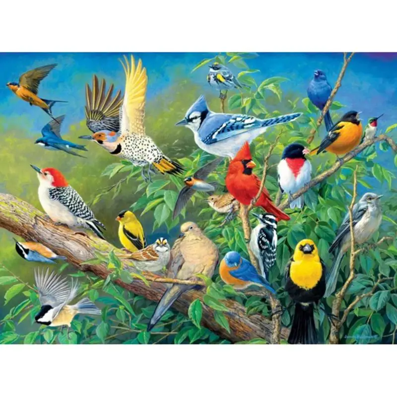

5D DIY Full Drill Diamond Painting Magpie Cross Stitch Embroidery Mosaic