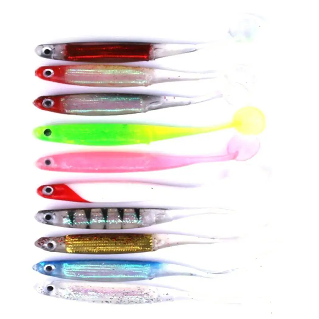 10 см Рыбалка мягкие приманки 30g Мягкая приманка свинцовая рыба Swimbait тройной