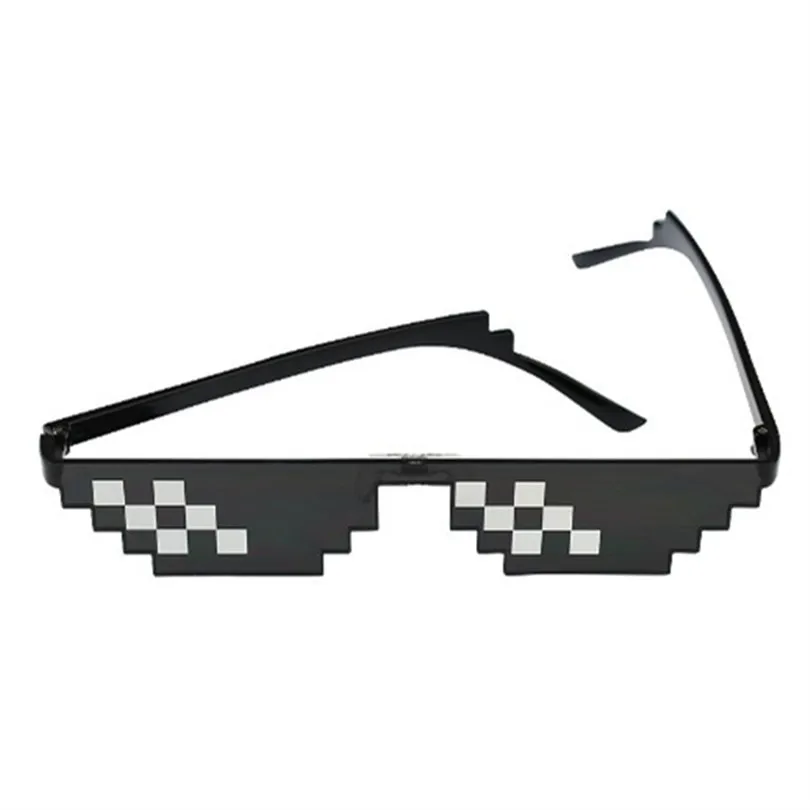 Thug Life Glasses имеет дело с ним 8 битов мозаика солнцезащитные очки для мужчин и женщин праздничные очки по всему миру купить один получить бесплатно