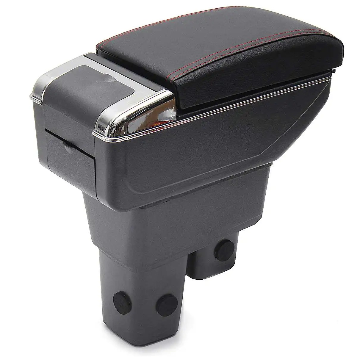 

Car Storage Box for Honda for Jazz Armrest Box Storage Case Leather Center Console Holder Flip Cover Organizer Container