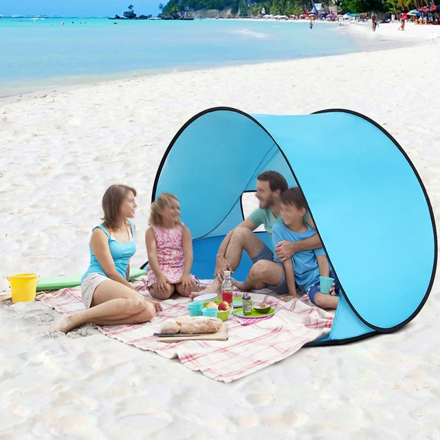 Best Offers Instant Pop Up Tent Baby Beach Tent Cabana Portable Anti UV Sun Shelter for Camping Fishing Hiking Outdoor Camping Tents