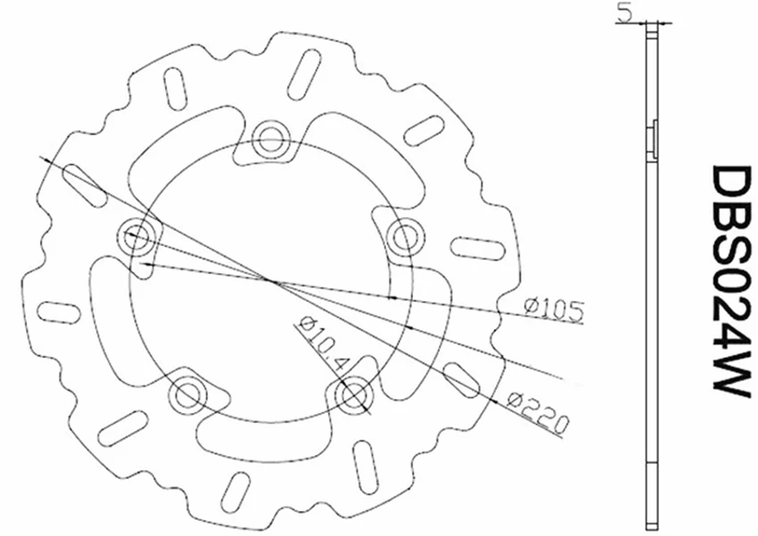 Сталь задние дисковые тормоза ротор для Yamaha YZF R1 2004- R6 2003- 2005 2006 2007 2008 2009 2010 2011 2012 2013