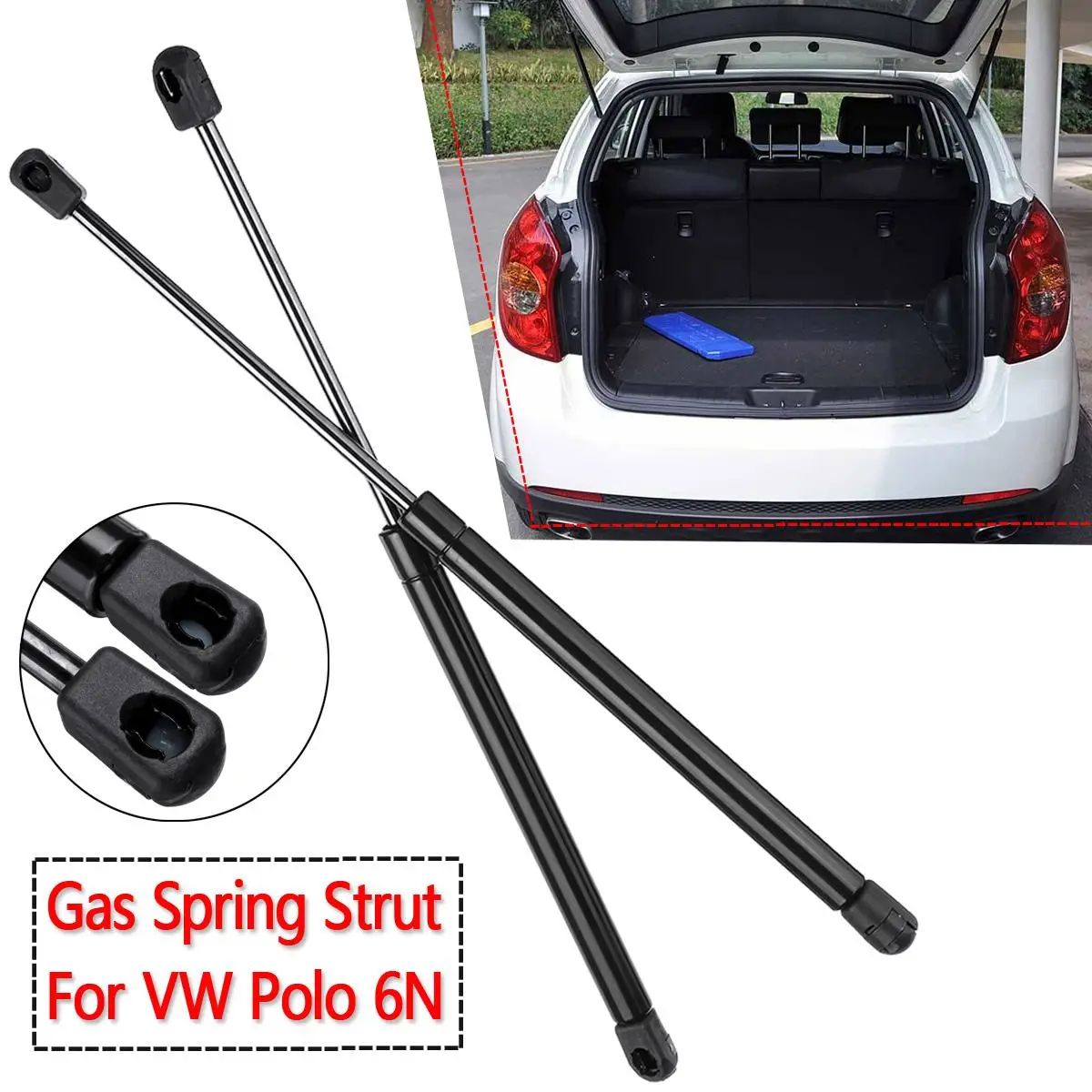 

Pair 455mm Tailgate Hatch Boot Lift Supports Gas Spring Struts For VW Polo 6N 1996 1997 1998 1999 2000 2001 6N0827550/6N0827550A