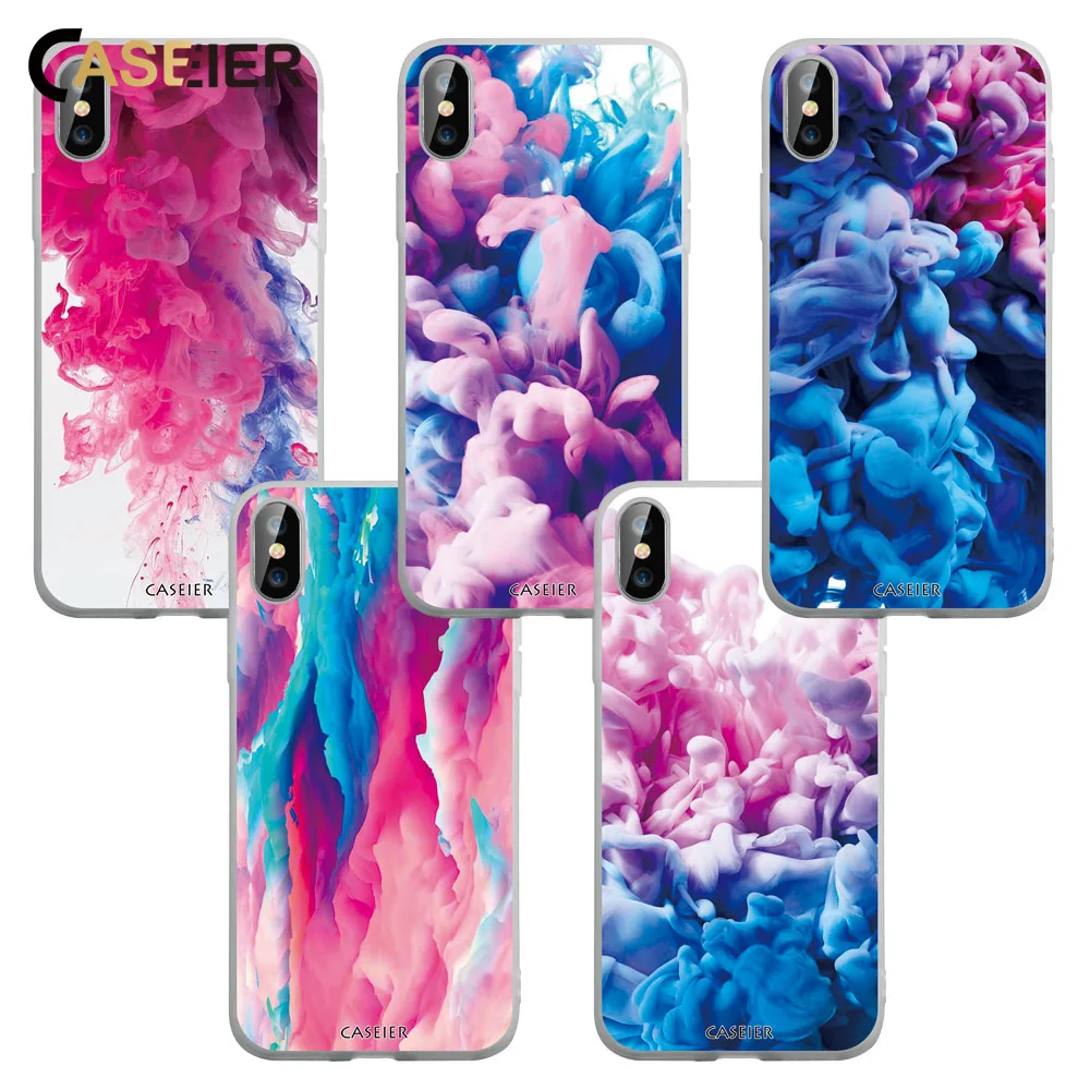 

CASEIER Soft Silicon Phone Case For Xiaomi Redmi Note 5 6 Pro Plus 5A 6A 4A 4X Rendered Color For Xiaomi 6 8 Lite Pocophone 6X