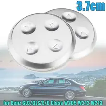 2 шт. автомобильный Стайлинг хромированная кнопка регулировки сиденья Крышка панели Накладка для Mercedes для Benz GLC/CLS/E/C класс W205 W213 аксессуары