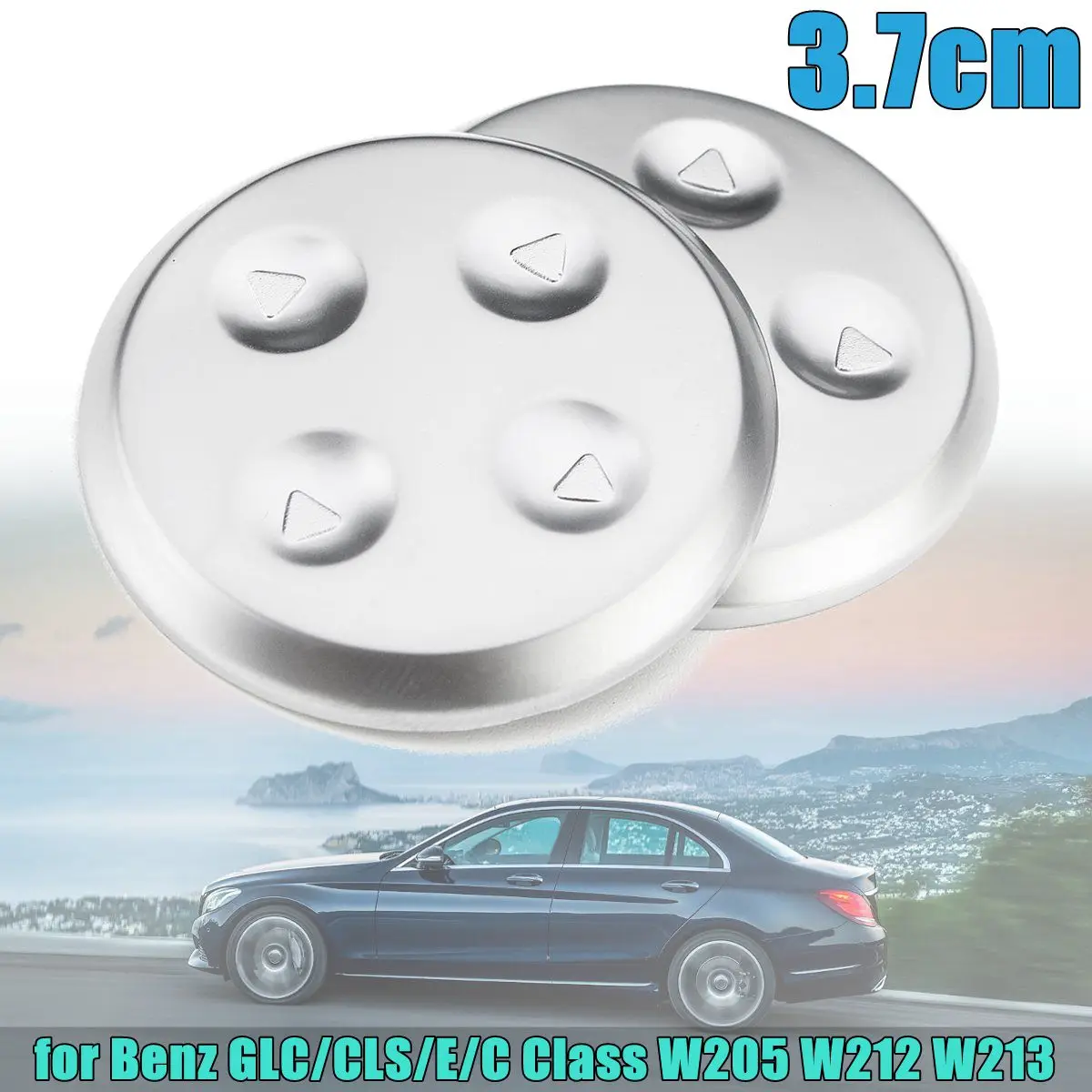 2 шт. хромированные кнопки для регулировки сиденья Mercedes Benz GLC/CLS/E/C Class W205 W213|Лепнина