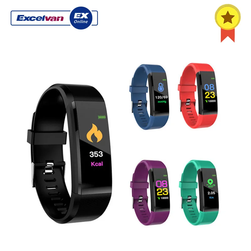 

ID115 Plus Smart Wristbands Bracelet 0.96 Inch Screen Bluetooth Touch Screen Call / Message Reminder Heart Rate Monitor Function