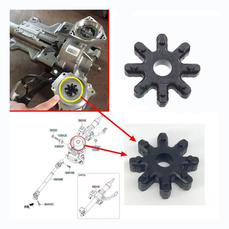 

10pcs Flexible Steering Column Coupler 56315-2K000FFF For Hyun/dai & Ki-a Steering Column Coupler