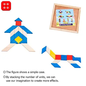 

Kids DIY Jigsaw Puzzle Wooden Toys Geometric Shape 3D Early Educational Toy Wood Geometric Shapes Sorting Math Montessori Toy