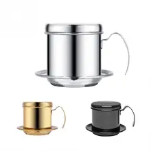 Нержавеющая сталь портативная чашка вьетнамский кофе капельный фильтр Чайник заварки высокое качество капельный кофе фильтр горшок фильтры инструменты