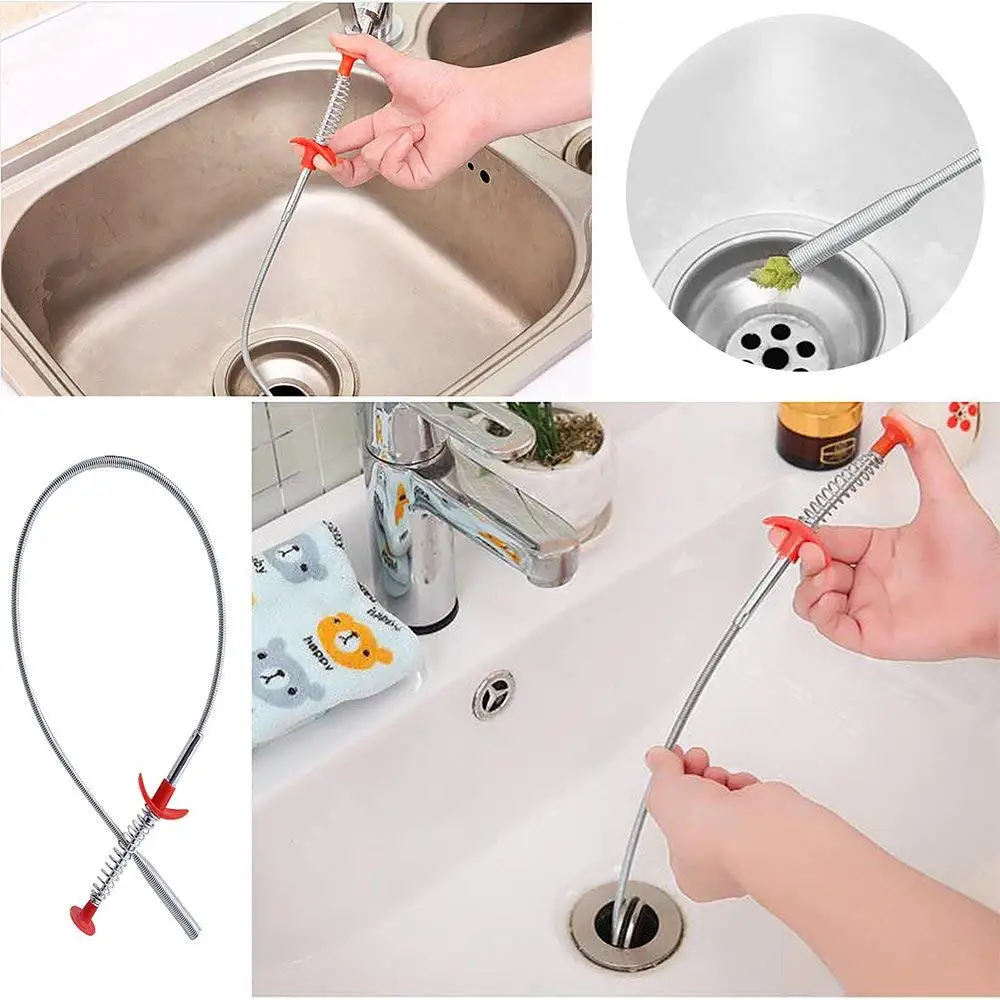 Us 7 49 18 Off 7 Pack Drain Snake Flexible Hair Drain Clog Remover Hair Drain Relief Cleaner Tool Kit For Kitchen Bathtub Drain Hair Remover In