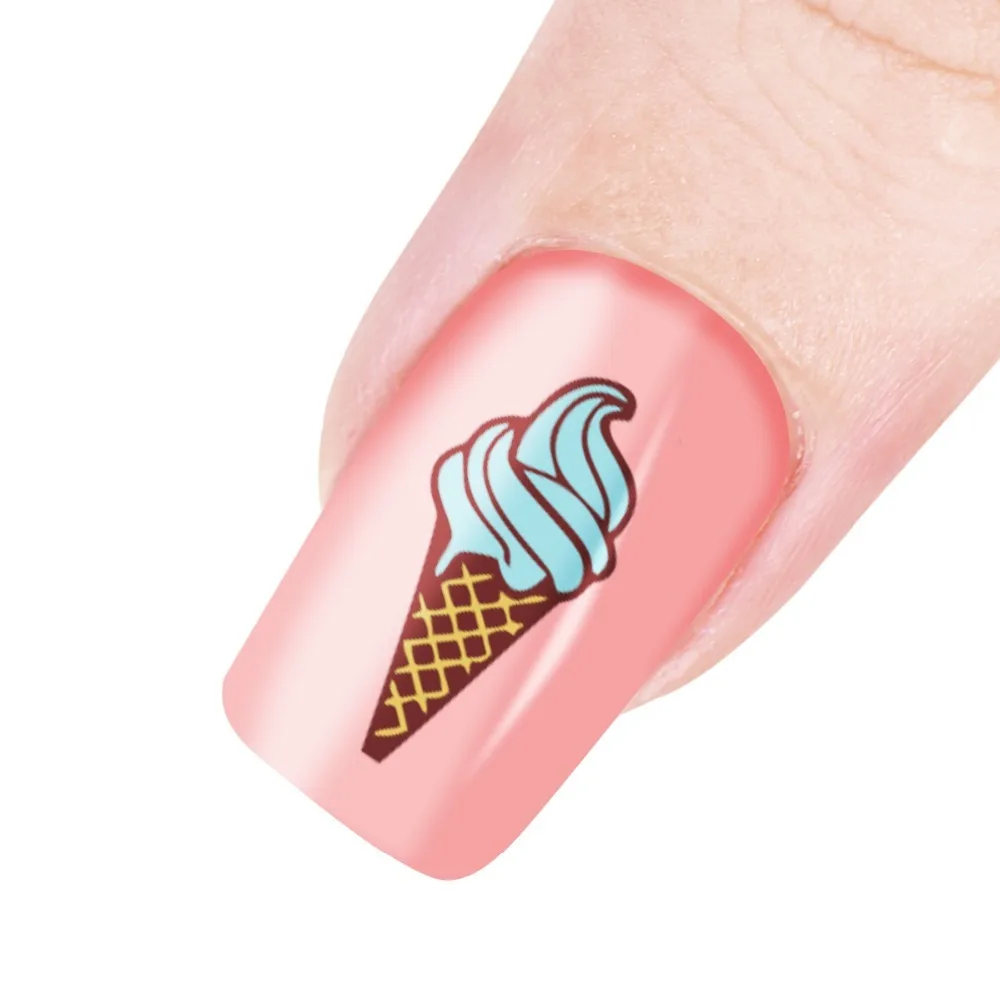 BeautyBigBang 6 см штамповочная пластина для ногтей Лето Мороженое шаблон дизайн ногтей Аксессуары Инструмент штамп трафареты шаблон BBB027