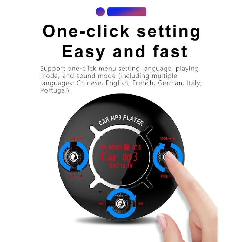 BT13 автомобильный FM Bluetooth MP3 плеер Автомобильный навигатор передатчик телефона Hands