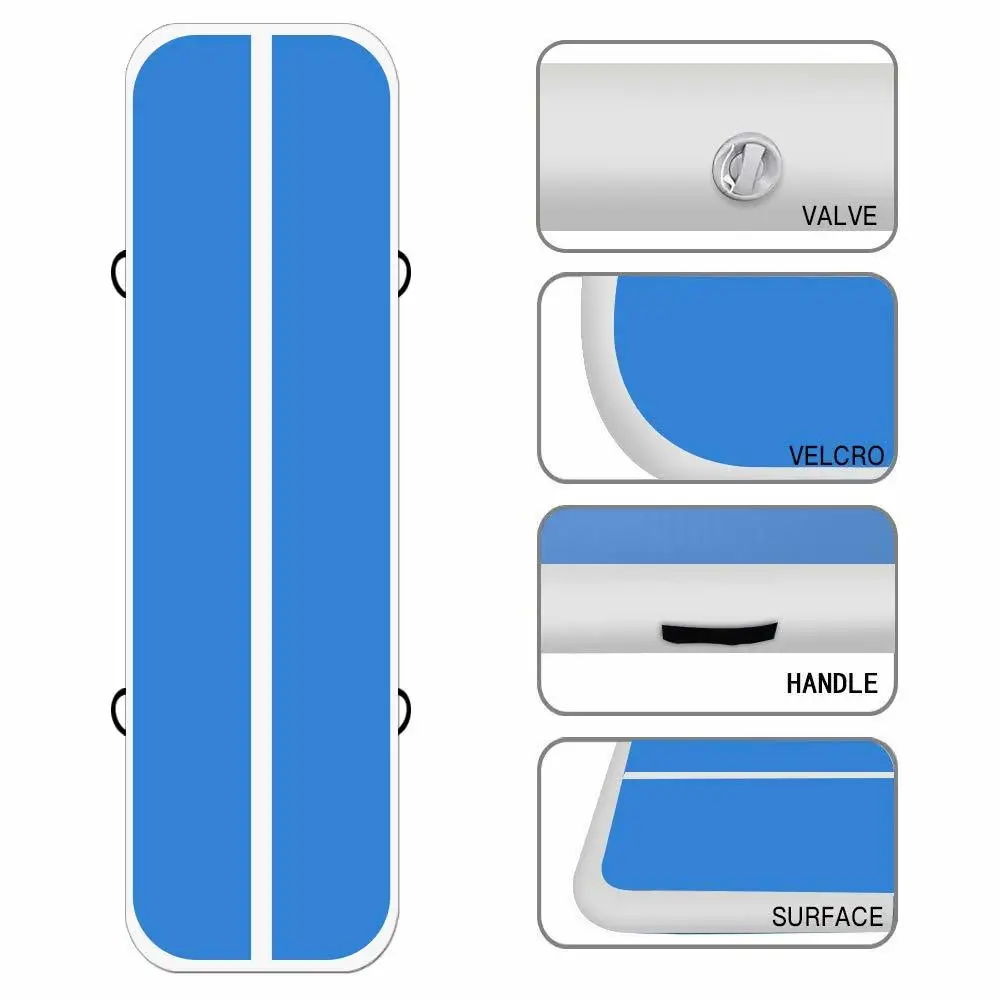 Freeshipping التمارين الرياضية قابلة للنفخ 3 4 M 5 M AirTrack تراجع الهواء المسار الطابق الترامبولين للاستخدام المنزلي/التدريب/التشجيع /الشاطئ