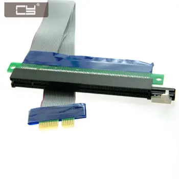 

CYDZ 20cm PCI-E Express 1x to 16x Extension Flex Cable Extender Converter Riser Card Adapter