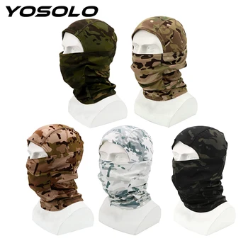 

YOSOLO Motorcycle Bike Windproof Mask Breathable Helmet Liner Mask Unisex Balaclava Camouflage Full Face Mask Moto Accessories