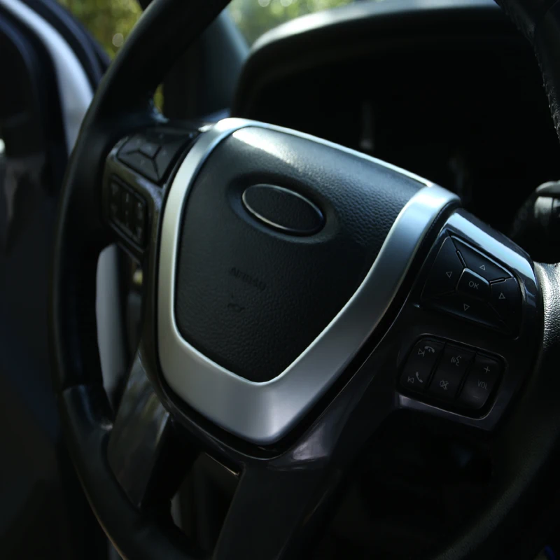 FOAL горящая 1 шт. ABS Серебряное украшение рулевого колеса автомобиля накладка наклейка подходит для Ford Ranger аксессуары