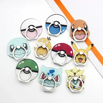 

5PCS/Lot Wholesale Universal Finger Ring Mobile Phone Finger Holder Stand Pokemons Pocket Monsters For Xiaomi Huawei Meizu