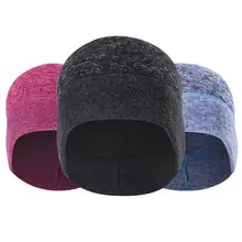 Ветрозащитный теплый повседневный головной убор с капюшоном, мужская и женская вязаная шапка для бега и езды на открытом воздухе, зимняя Мягкая вязаная шапка