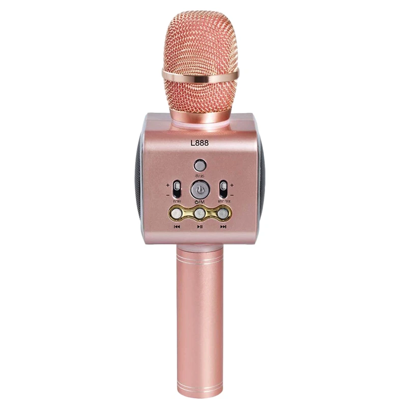Беспроводной караоке микрофон Портативный Bluetooth мини домашний Ktv для