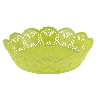 

Hot Sale Plastic Butterfly Pattern Kitchen Vegetable Fruits Plate Basket