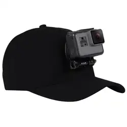 Для Go Pro Аксессуары Открытый ВС шляпа топи Бейсбол Кепки с держателем креплением для GoPro HERO5 HERO4 сеанса HERO 5 4 3 2 1 черный