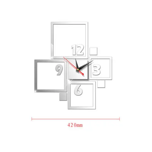 Новинка, современные 3D настенные часы, сделай сам, украшение дома, хрустальное зеркало, виниловые художественные наклейки, дизайнерские часы