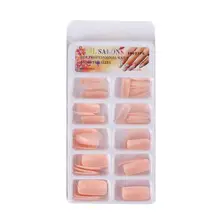 Накладные ногти натуральный Полное покрытие леди наклейки на ногти маникюр