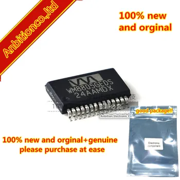 

2-10pcs 100% new and orginal WM8805 WM8805GEDS SSOP28 8:1 Digital Interface Transceiver with PLL in stock