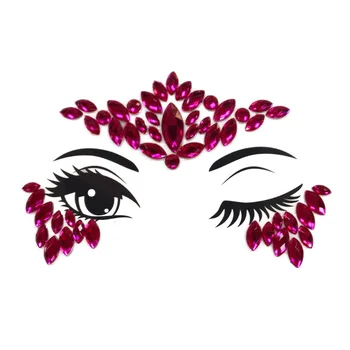 

Adhesive Face Gems Rhinestone Temporary Tattoo Jewels Festival Party Body Glitter Stickers Makeup Temporary Tattoos Stickers