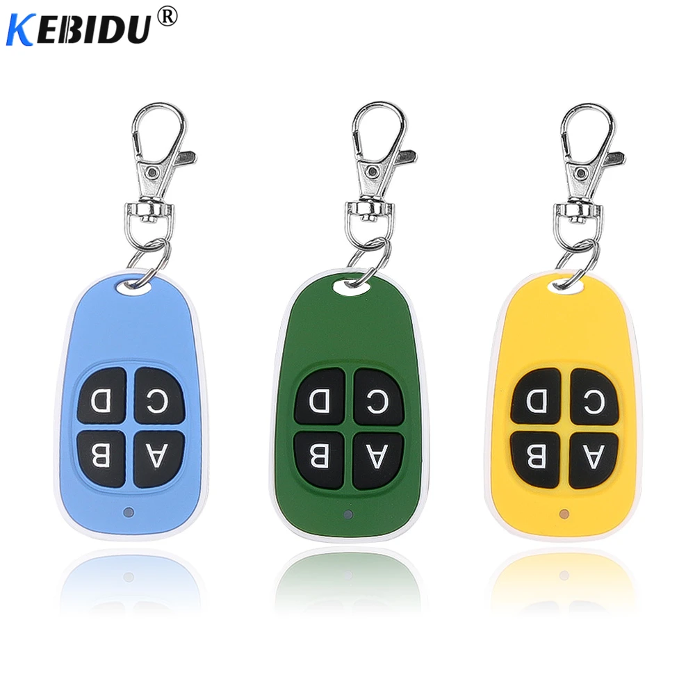 

kebidu 433.92MHz Cloning Remote Control Copy Controller 433Mhz Wireless Transmitter Switch 4 buttons for Garage Door Gate