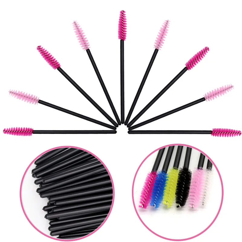 

SinSo Disposable Eyelash Brush Applicator Spoolers Makeup Brushes Tool Cosmetic Eyelash Extension Disposable Mascara Wand