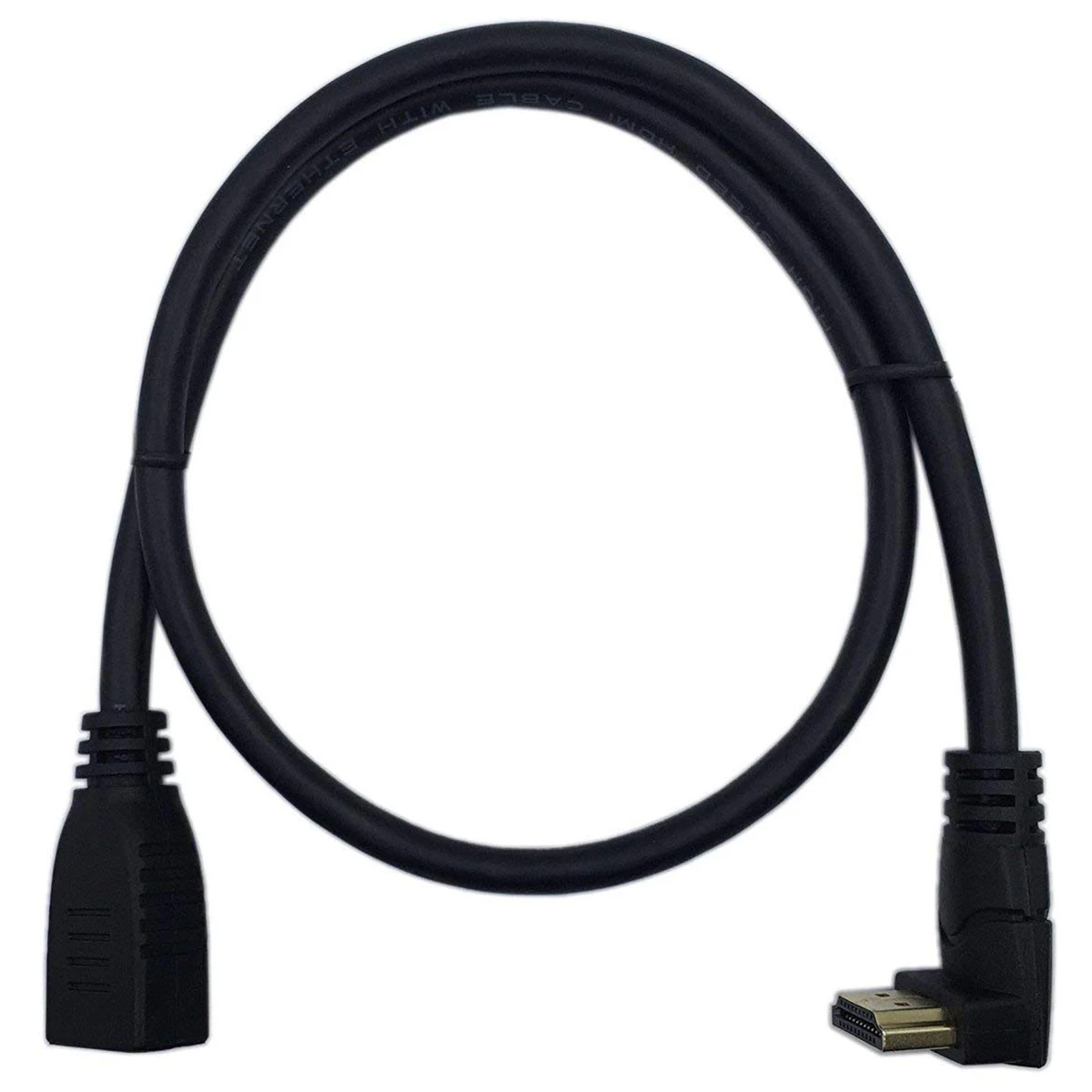 Hdmi Female To Male Up Angle Extension Cable Tv Lead 2.0 High Speed Ethernet 3D Full Hd 1080P - Support All Devices 15Cm | Электроника