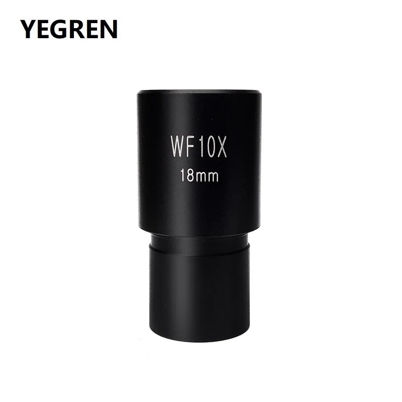 

Wide Field WF10X Eyepiece Field View 18mm for Biological Microscope Optical Lens Ocular with or without Reticle Scale