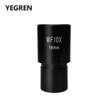 Wide Field WF10X Eyepiece Field View 18mm for Biological Microscope Optical Lens Ocular with or without Reticle Scale Wide Field WF10X Eyepiece Field View 18mm for Biological Microscope Optical Lens Ocular with or without Reticle Scale