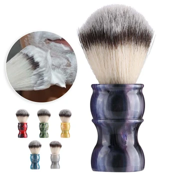 

Professional Manual Beard Shaving Brush Dense Nylon Hair Men Mustache Brush