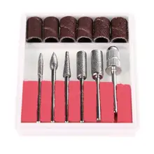 Электрическая ручка для ухода за ногтями Тип 6 бит машина шлифовальный лак для ногтей набор инструментов для маникюра Уход Педикюр Инструменты EU/US plug