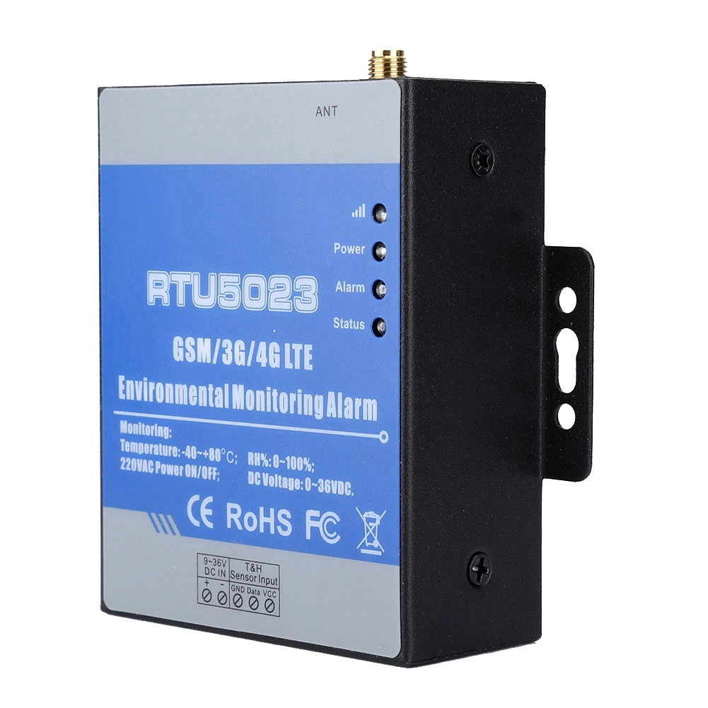 RTU5023 GSM Дистанционный детектор температуры и влажности сигнализация Поддержка