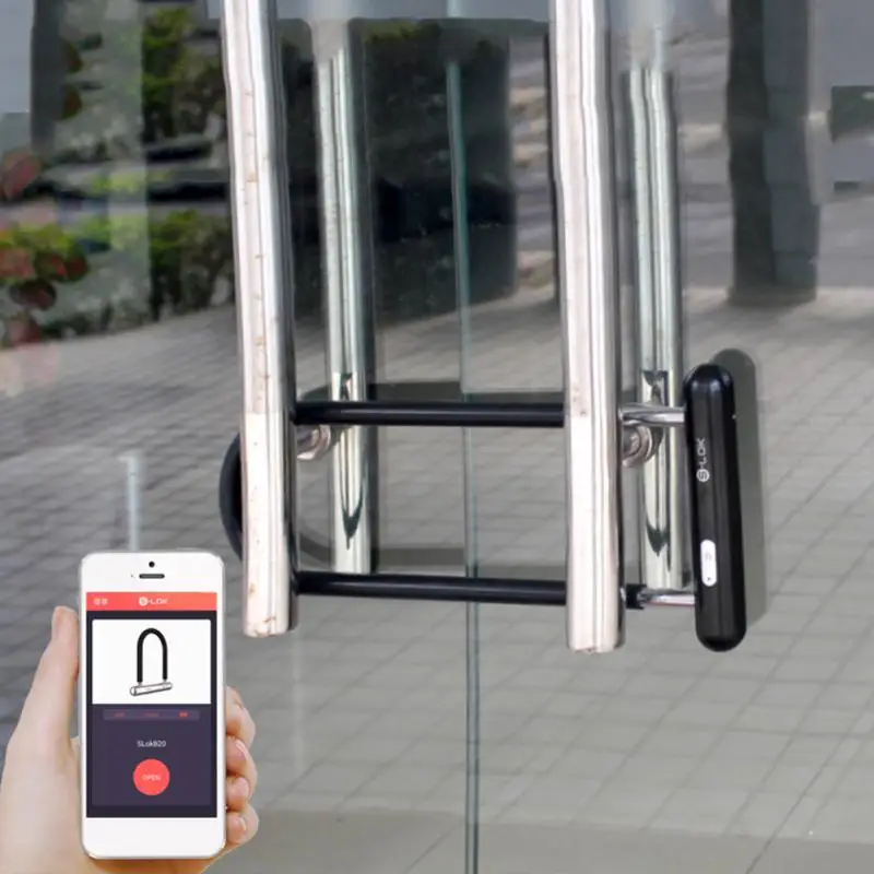 

Universal Motorcycle Mountain Bike U Lock Bluetooth Smart Bike Bicycle Lock Anti-theft Heavy Duty Bike U-Locks