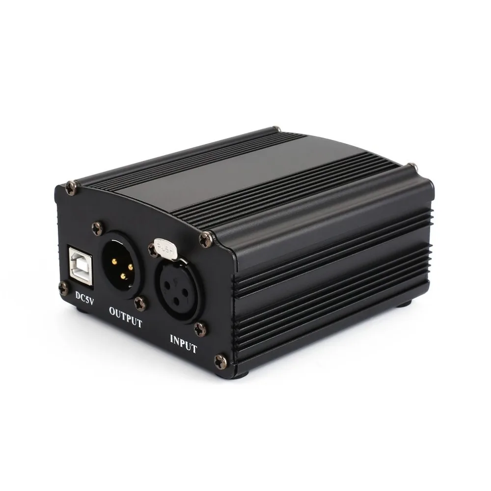 The New 48v Usb Phantom Power Supply Usb2.0 Cable Dual Plug Microphone Cable For Micro Microphone C