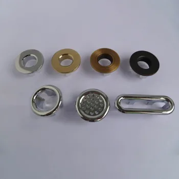 

Overflow Rings Chrome Trim Sink Round Ring Overflow Spare Cover Portable 1Pcs Plastic Ceramic Basin Accessories Bathroom Tools