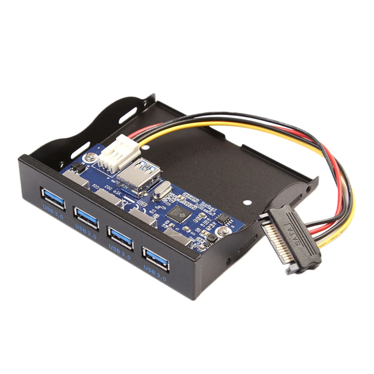 20 دبوس اللوحة 4 ميناء USB3.0 Hub الداخلية 3.5 بوصة قرص مرن خليج اللوحة الأمامية 20 دبوس اللوحة 4 ميناء USB3.0 Hub الداخلية 3.5 بوصة قرص مرن خليج اللوحة الأمامية