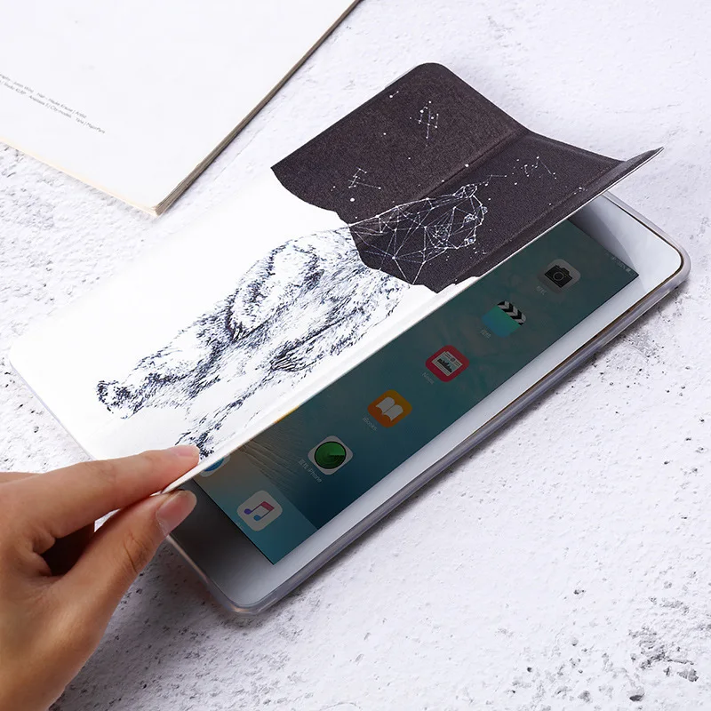 

Coolaxy Case For 2017 2018 IPad 9.7 Inch High Quality Soft Silicone With Auto Wake Up Sleep Function Stand Smart Cover
