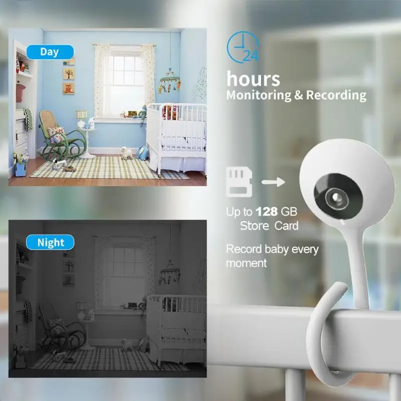 

1080P WiFi Wireless IP Camera IR-Cut Night Vision Two-way Voice Baby Monitor Surveillance Camera