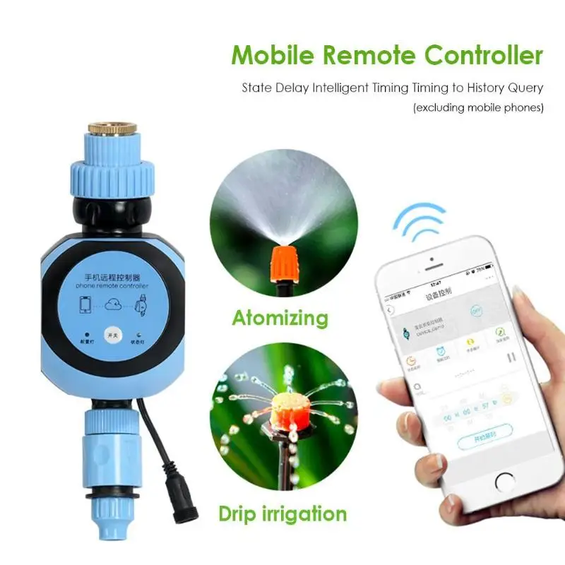 

Automatic Water Timer Smart Phone Remote Garden Irrigation Controller Timer Electronic Intelligent Watering System EU/US Plug