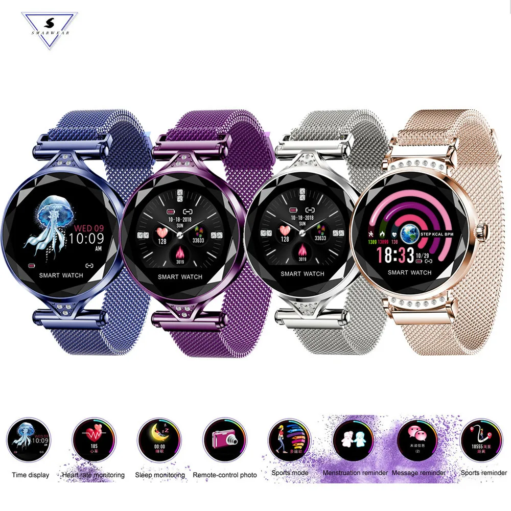 

New Smart Watch H2 Women Pedometer Heart Rate Blood Pressure Monitor Smartwatch Lady Gift Fitness Bracelet For Ios Android Phone